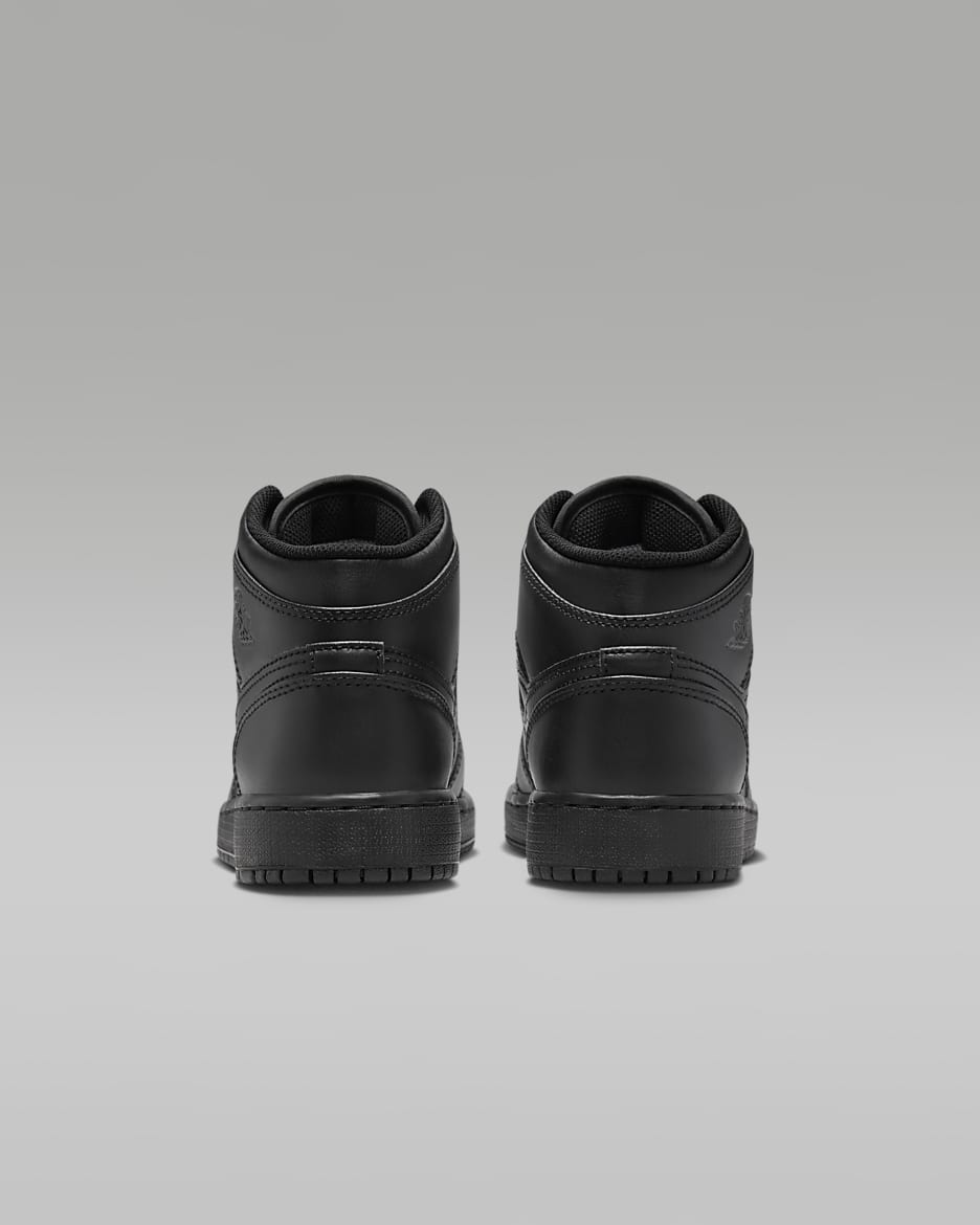 Nike air jordan 1 retro mid black top